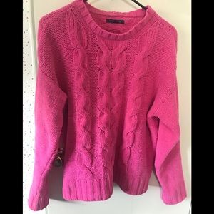 Pink chenille sweater. Never worn